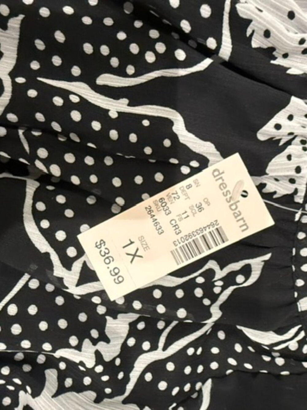 (4 for $20) DRESSBARN Womens Print Top - 1X - NWT - Picture 2 of 2